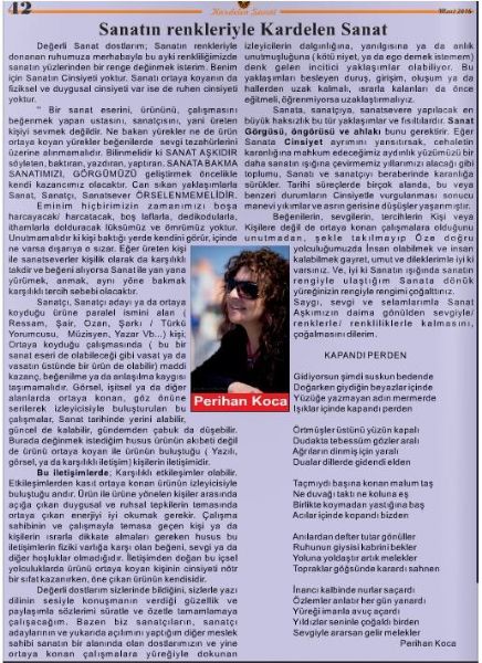 Kardelen Sanat Dergisi Dört yanlış bir Doğruyu